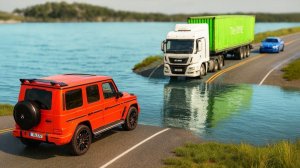 МАШИНКИ ВИДЕО ПРО МАШИНКИ СИМУЛЯТОР КРАШ-ТЕСТА ЧЕРЕЗ РЕЧКУ ЦВЕТНЫЕ МАШИНКИ ИГРУШКИ МАШИНКИ