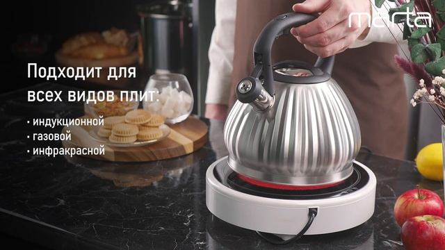Металлический чайник MARTA MT-3095