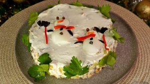 Новинка праздничного меню. САЛАТ С КАРТОШКОЙ, ГРИБАМИ И ЯЙЦАМИ