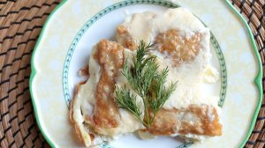 Филе судака со сливочным омлетом. Просто. Быстро. Вкусно.