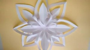 ❄️ ОБЪЕМНАЯ СНЕЖИНКА ИЗ БУМАГИ ❄️быстро и просто вырезать снежинки ❄️