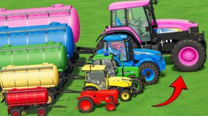 МУЛЬТИКИ ПРО МАШИНКИ НА ФЕРМЕ ДЛЯ ДЕТЕЙ! КАТАЕМСЯ ВМЕСТЕ НА РАЗНОЦВЕТНЫХ ГРУЗОВИКАХ И ТРАКТОРАХ 🚜
