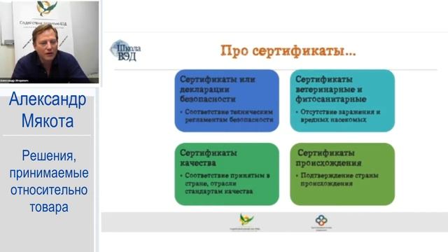 Школа ВЭД 3. Решения принимаемые относительно товара
