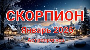 СКОРПИОН. Январь 2026 год. Астропрогноз