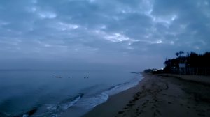 Раннее утро на Азовском море. Голубицкая пляж Молодежный 02.12.2025