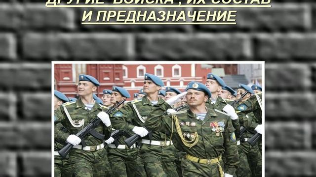 тема 22 -551-8.12.25 Другие войска