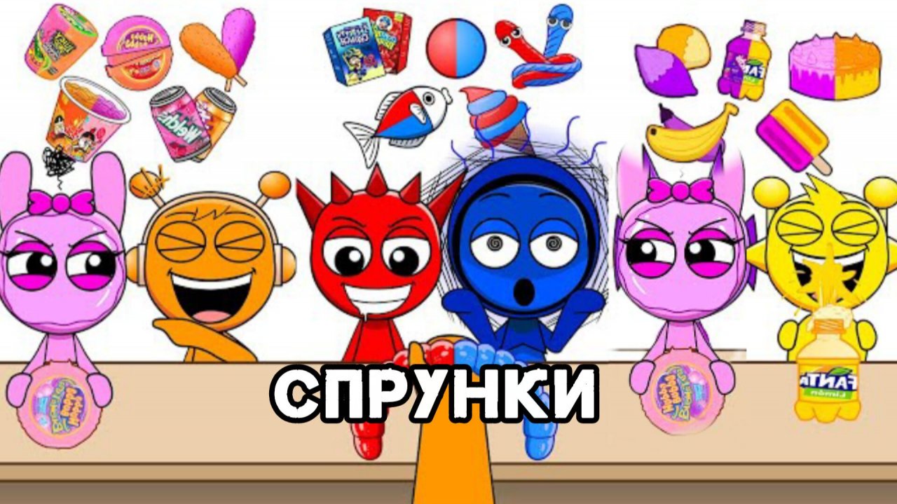 Спрунки "Мукбанг" | Рамэн булдак, Жареная курица, хот-дог, анимаг