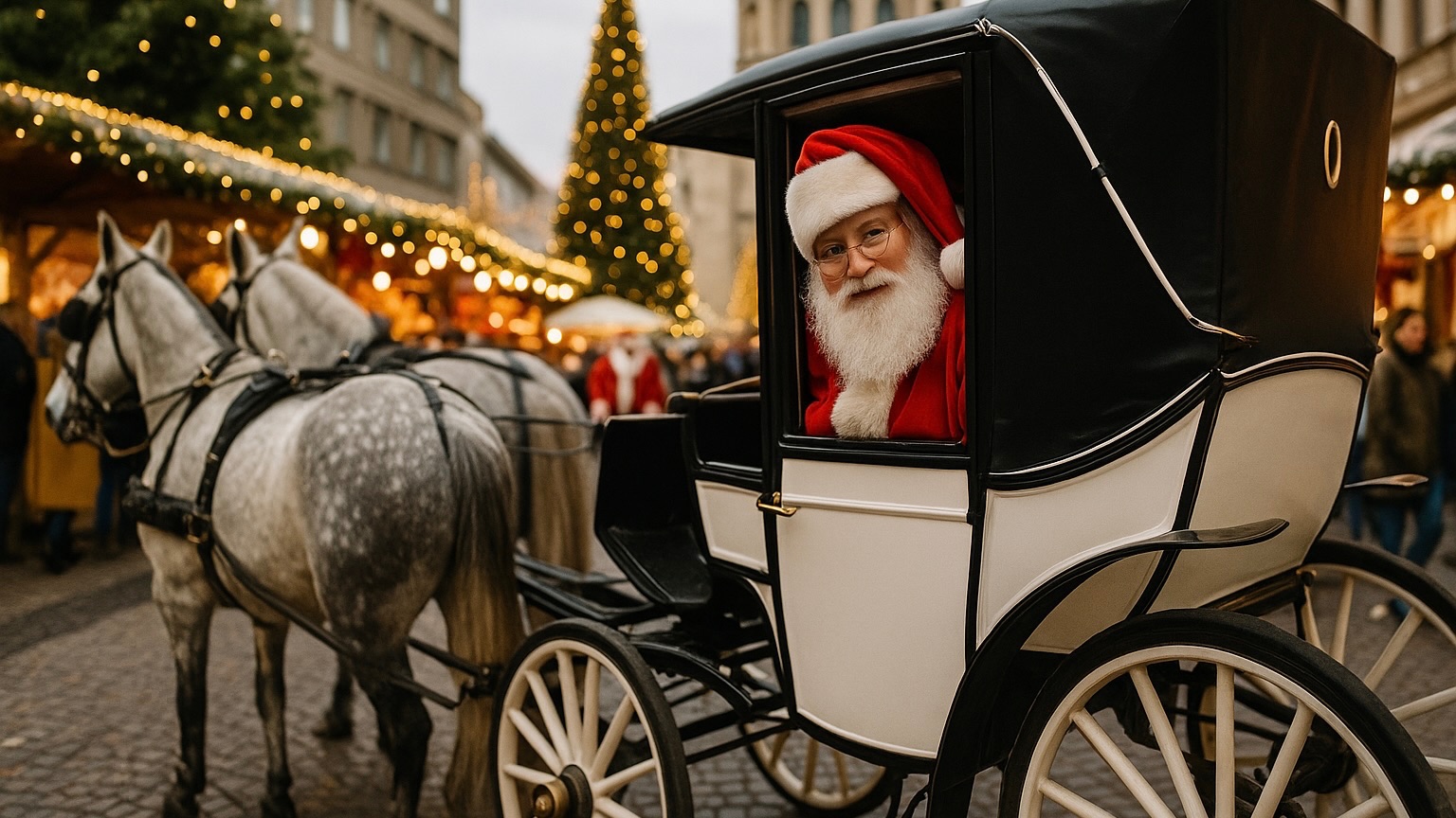 Будапешт.Венгрия:Рождественская ярмарка прогулка 4к.Путешествие