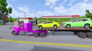 Мультфильм про машинки: весёлая гонка с препятствиями!