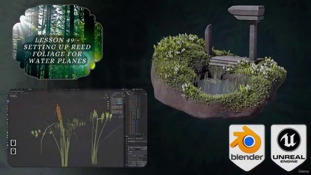 18. Section 18 – Creating Reed 3D Plant Variations in Blende