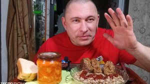 мукбанг/обжорыч/гречка с котлетами, Кабачковая закуска/