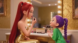 Малышка Руми впервые делает макияж и становится еще красивее