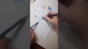 рисую с папой)))