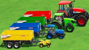 МУЛЬТИКИ ПРО РАЗНОЦВЕТНЫЕ ТРАКТОРА И МАШИНКИ ДЛЯ ДЕТЕЙ 🚜 КАТАЕМСЯ ПО КРУТЫМ ТРАССАМ НА ФЕРМЕ 🚜🚜