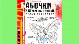 Раскраска атлас. Бабочки и другие насекомые. Обзор!