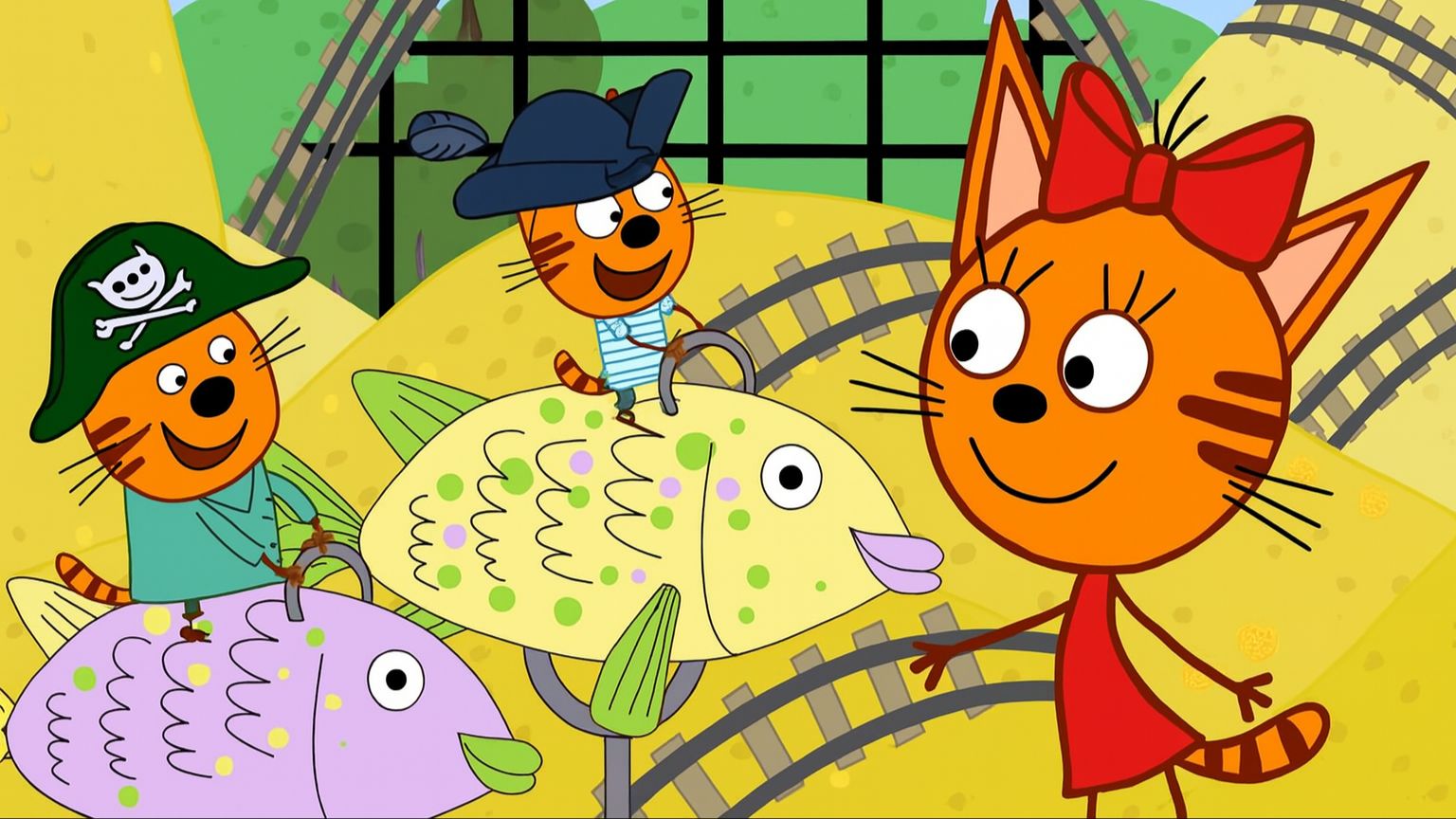 Три Кота — Мультфильм для Детей | Москоре Приключение | Три Кота Мультик Смотреть | Развивающая Игра