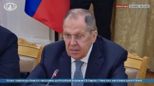 🔴 #ПрямойЭфир: Начало переговоров С.В.Лаврова с Министром иностранных дел КНР Ван И