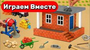 МУЛЬТИКИ ПРО ФЕРМУ ДЛЯ ДЕТЕЙ 🏠 СТРОИМ СВОИМИ РУКАМИ ИГРУШЕЧНЫЙ ДОМИК ! ВИДЕО ДЛЯ ДЕТЕЙ
