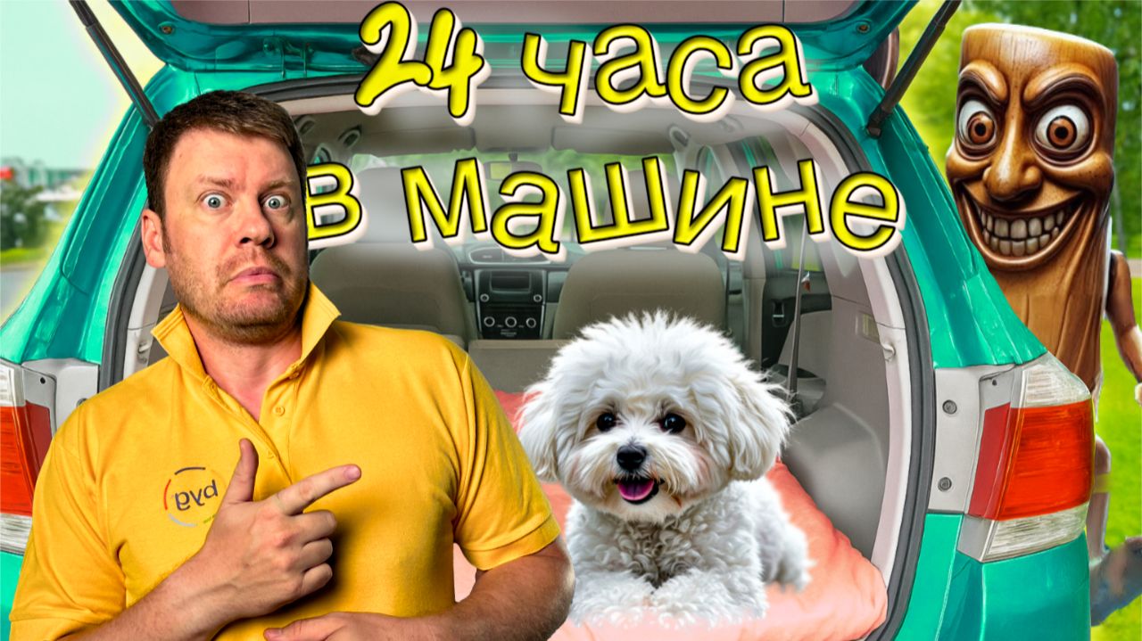 24 ЧАСА в МАШИНЕ с СОБАКОЙ | ЭКСТРЕМАЛЬНЫЕ ПРЯТКИ от ТУНГ ТУНГ САХУРА смотреть онлайн