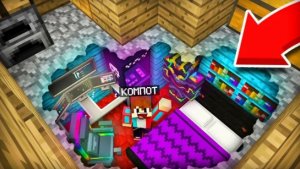 Я переделал подвал своего дома в игровую комнату в майнкрафт | Компот minecraft