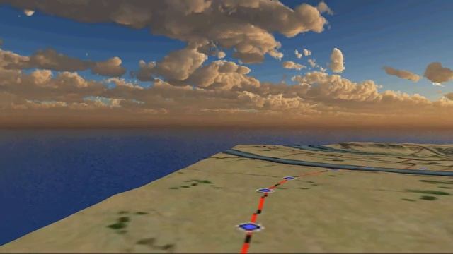 Менде Рязанка 1 верста. 3D полет по старинной карте.