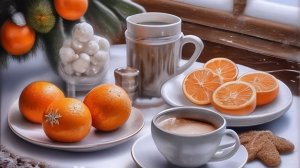 С добрым зимним утром! Заряжался энергией. Шикарная музыкальная открытка.