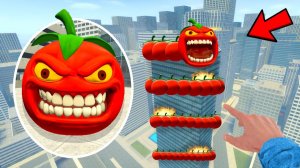 ТОМАТНЫЙ ГОЛОДНЫЙ ЧЕРВЯК ПРЕСЛЕДУЕТ МЕНЯ ПО ГОРОДУ В GARRY'S MOD