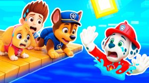 КАК СПАСТИ МАРШАЛА в ОКЕАНЕ ЩЕНЯЧИЙ ПАТРУЛЬ ЧТО СЛУЧИЛОСЬ с ТРАЛАЛЕРО ТРАЛАЛА В МАЙНКРАФТ МУЛЬТИК