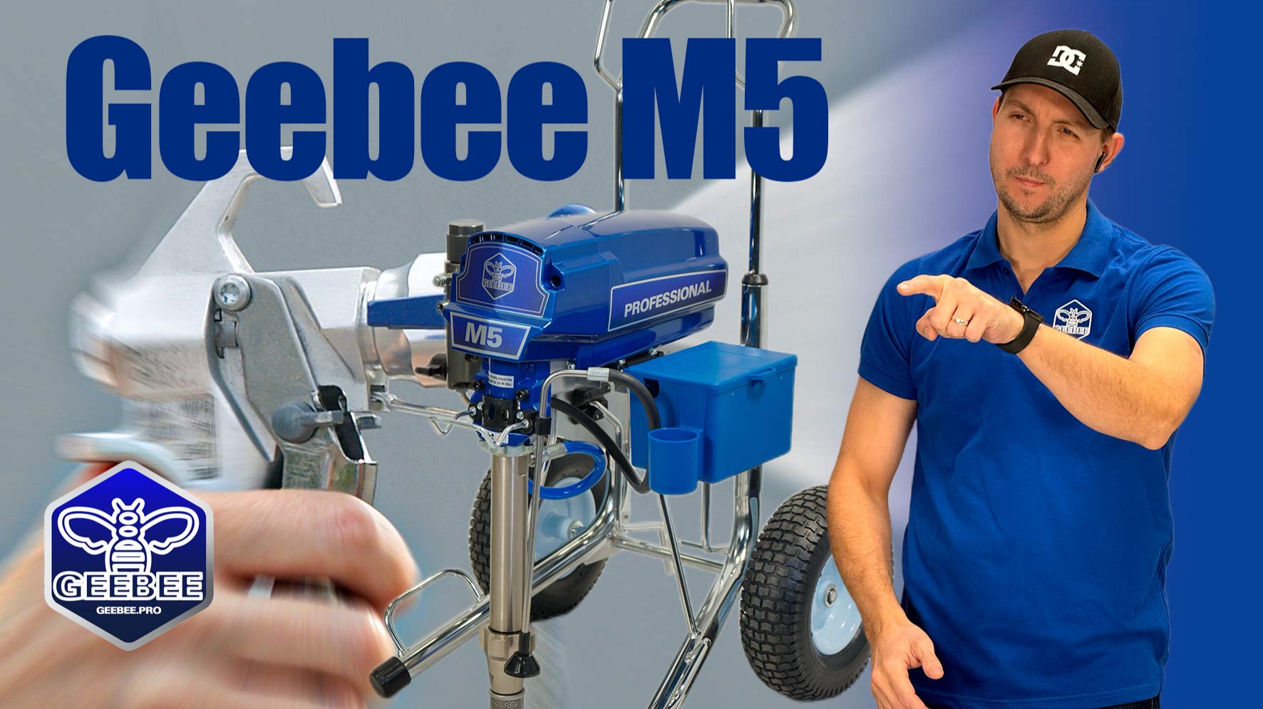 Обзор аппарата безвоздушного распыления M5 от бренда GEEBEE смотреть онлайн