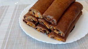 Вкусные Нежные Печёночные Рулетики / Печёночные Блинчики с Начинкой /