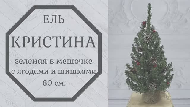 Обзор искусственной ели Кристина 60 см смотреть онлайн