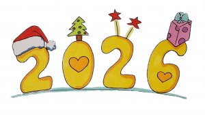 Как нарисовать НОВОГОДНИЕ ЦИФРЫ 2026 год лошади