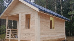 Баня брус каркас 4х6.
