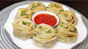 Красивые и очень вкусные манты розочки. Простой рецепт приготовления сочных мантов
