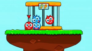 Красный и Синий шарики, новая игра ред бол красный шарик, прохождение мульт игры на андроид #8