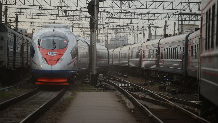 В Ленинградской области остановился Сапсан, следовавший в Москву