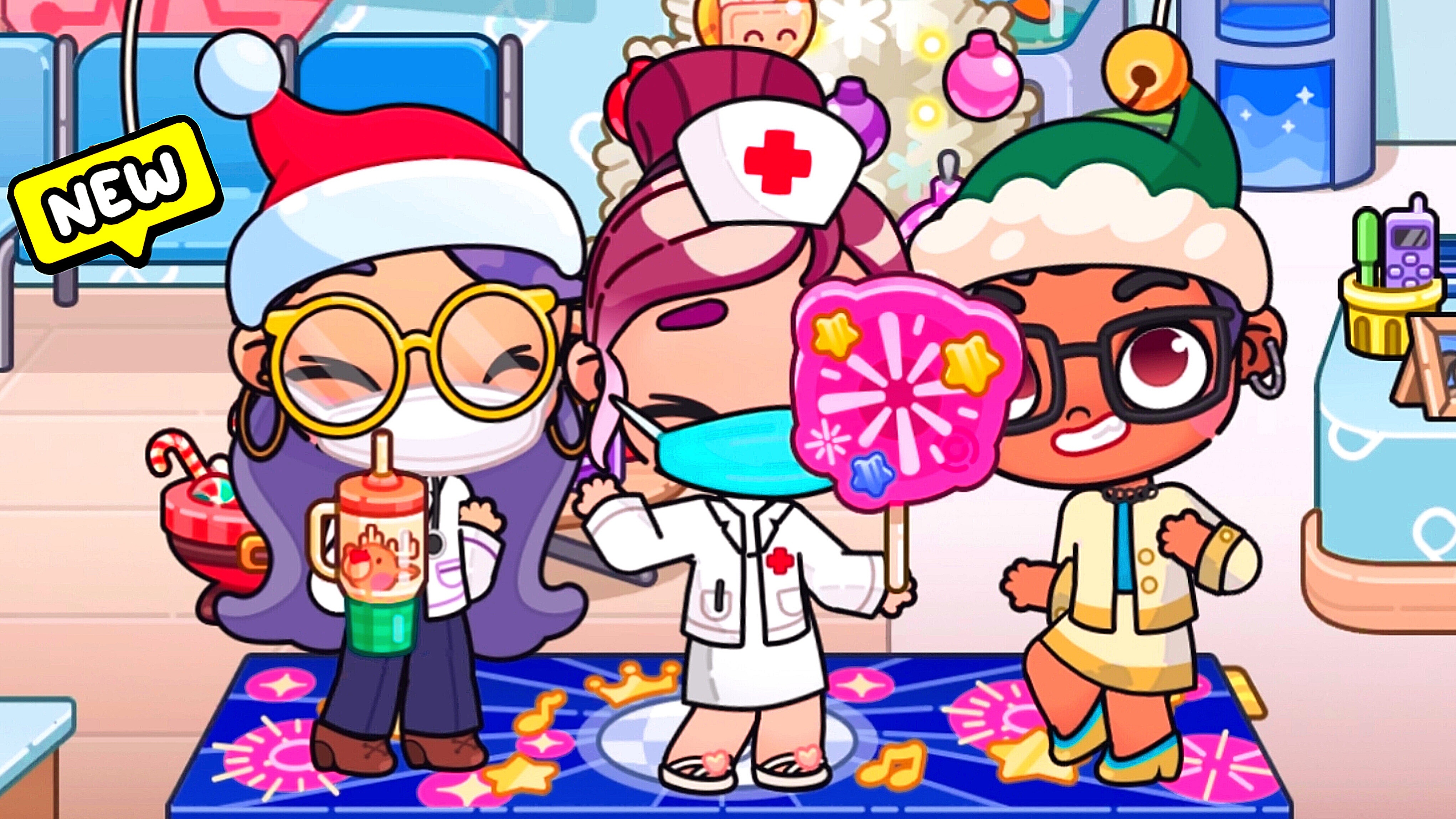 Новогоднее🎄🎅 украшение больницы🏥 супер настроение /♥️AVATAR WORLD ИСТОРИИ♥️