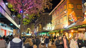 🇬🇧  БИРМИНГЕМ, АНГЛИЯ — ПРАЗДНИЧНАЯ РОЖДЕСТВЕНСКАЯ ПРОГУЛКА ПО УЛИЦАМ ГОРОДА | 4K HDR