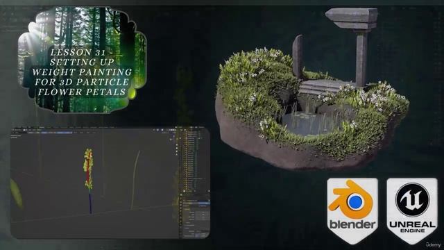 11. Section 11 – Using Blender Particle Emitter to Create Fo