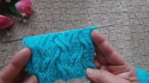 Двухсторонний узор для шапки, шарфа, снуда..