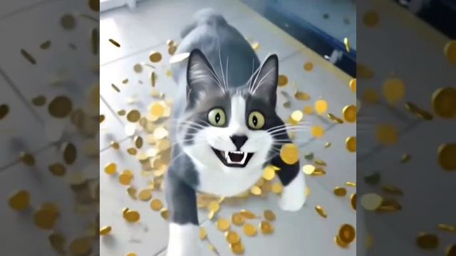 Биткоин кот анимация