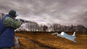 ВОТ ЭТО ЗАЙЧИЩЕ! Охота на зайца с подхода. Шикарный трофей!