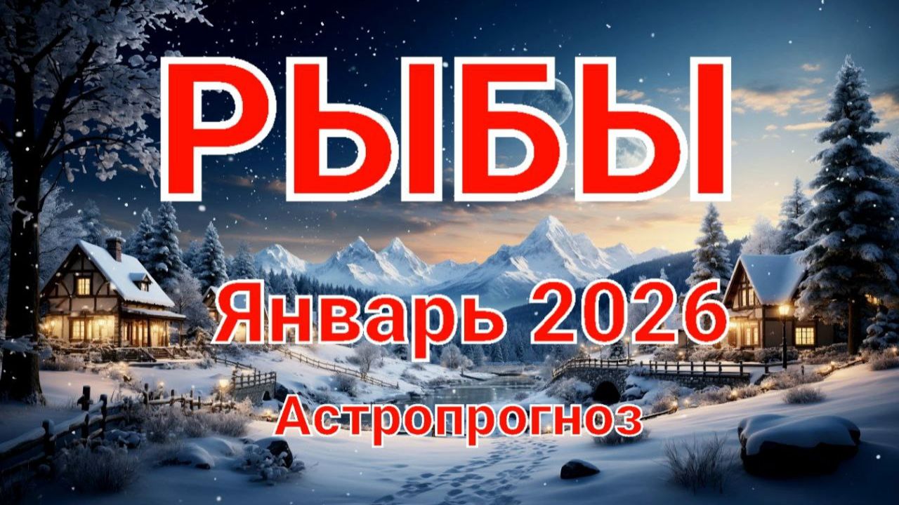 РЫБЫ. Январь 2026 год. Астропрогноз смотреть онлайн
