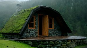 Построил каменный дом в лесу за сто дней. От закладки фундамента до жизни. Бушкрафт