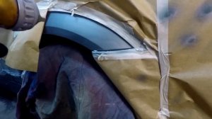 Локальная по краска арки авто.