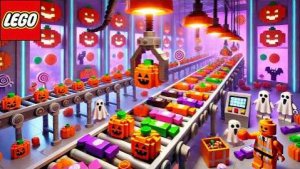 Машина для изготовления конфет LEGO Halloween Неправильно смешивает цвета