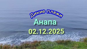 Анапа Дикие пляжи 02.12.2025