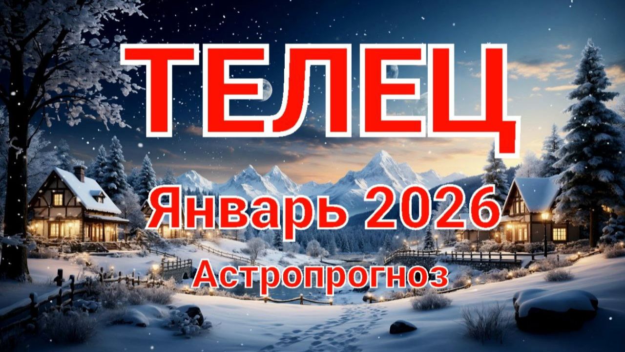 ТЕЛЕЦ. Январь 2026 год. Астропрогноз смотреть онлайн