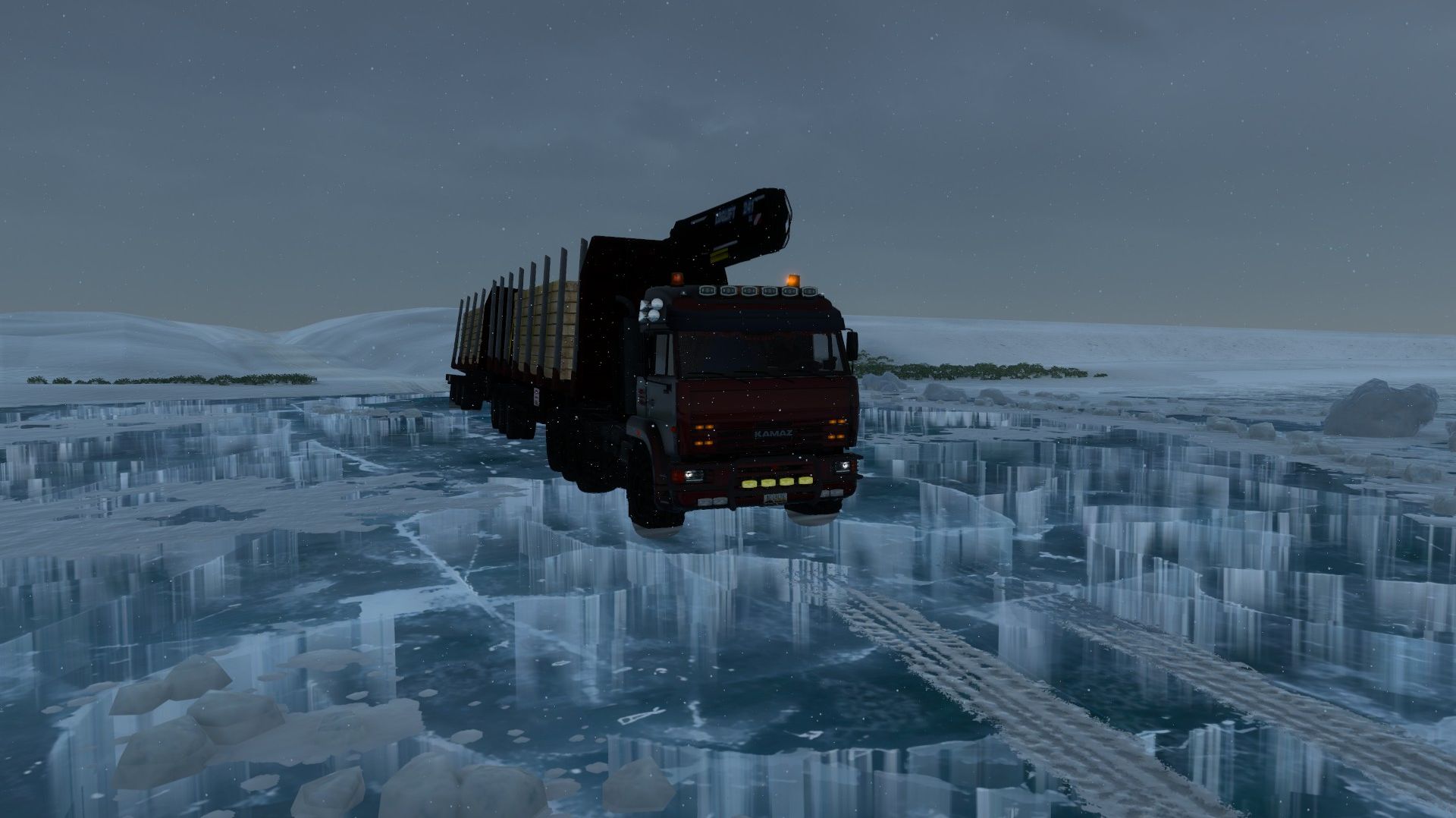 Экстремальная карта "Аляска" и плюс комплект других карт для ATS.