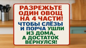 Разрежьте луковицу так, и дом перестанет тянуть беды и нищету: древний кухонный ритуал. Приметы